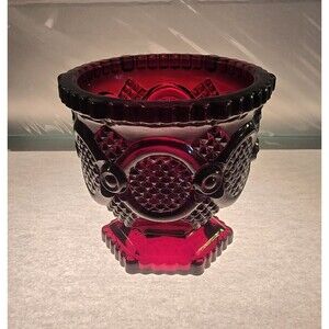 Avon 1876 Cape Cod Ruby Red Collection Goblet / Altar Chalice 6 0z Capacity